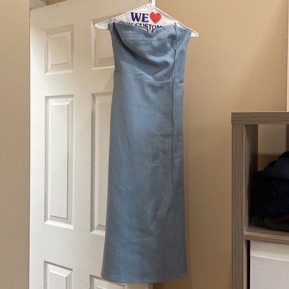 Amanda Uprichard x REVOLVE Cava Midi Dress in Sky Blue Size XS - Picture 3 of 4